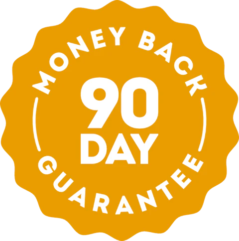 90 day money back guarantee badge